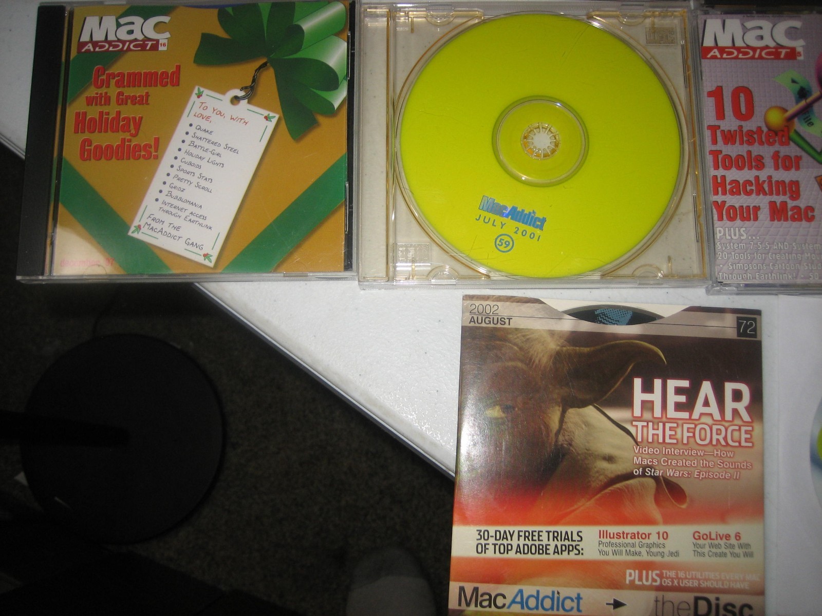 Lot of 15 Vintage MacAddict CD-ROM the Disc 1996, 97, 98, 99, 01, 02, 06