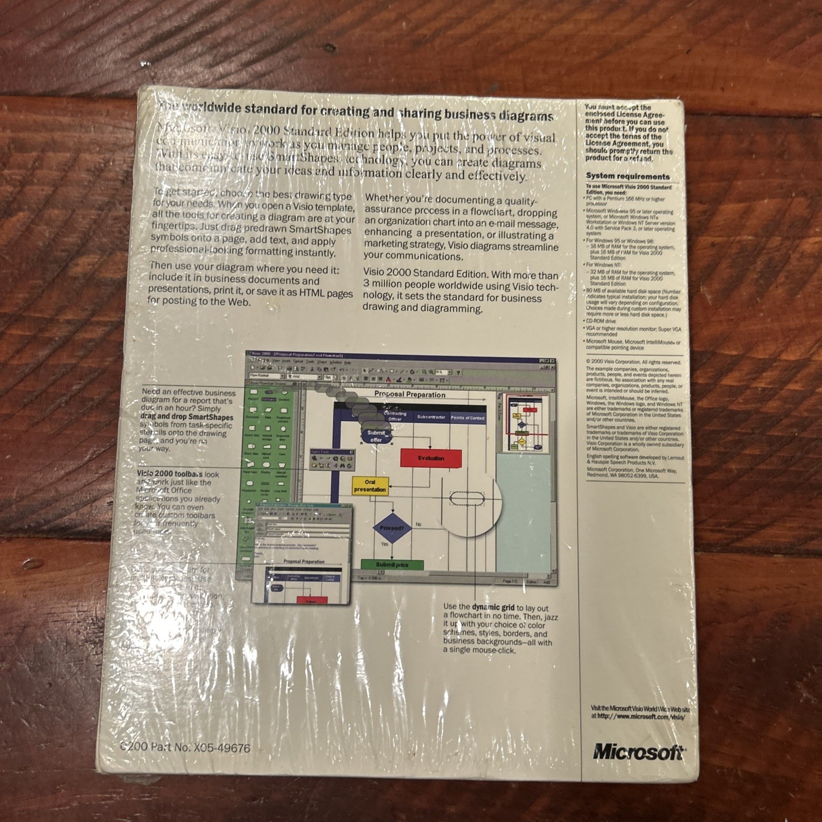 Microsoft Visio 2000 Standard Edition For Windows Factory Sealed