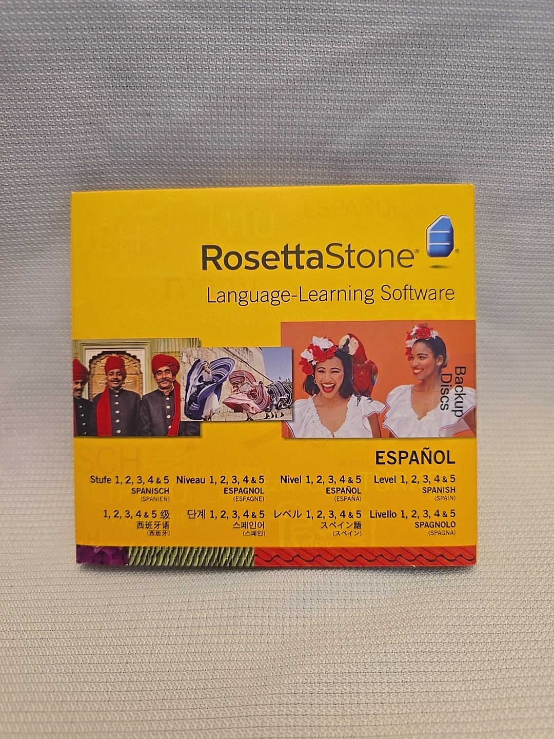 Rosetta Stone V4 TOTALe: Spanish (Spain) Level 1-5 Set Headphones Audio Mexican