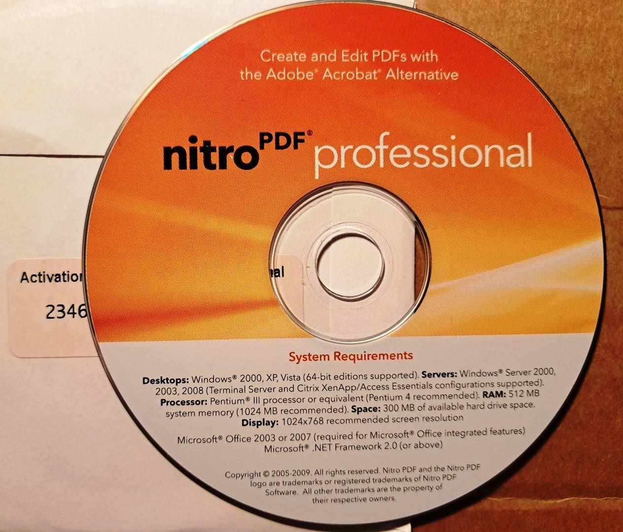 Nitro PDF Professional Full Version w/ Activation Code & License for Windows