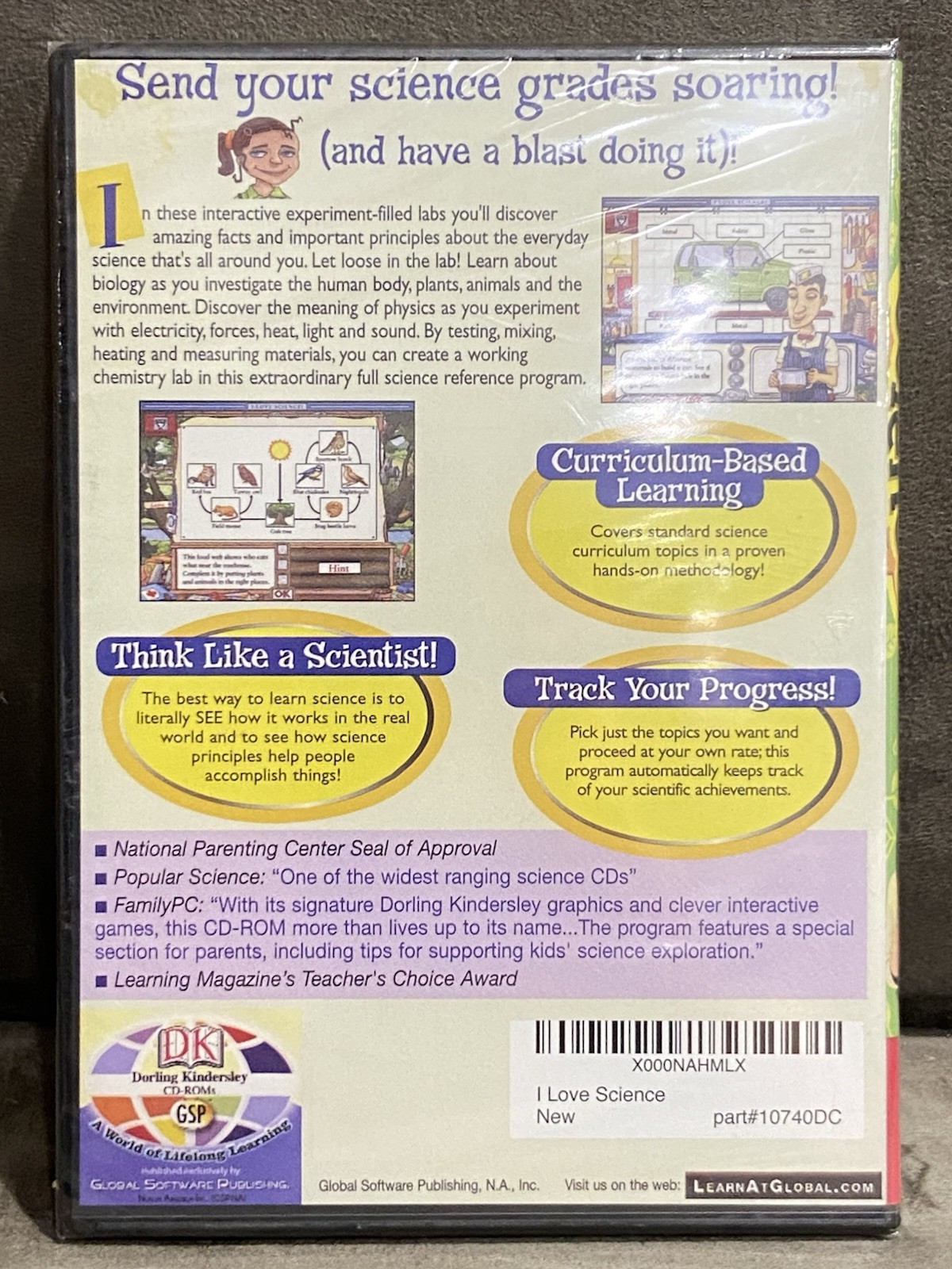 I Love Science! Ages 7-11 Windows / Mac CD-Rom Homeschool Educational – SEALED