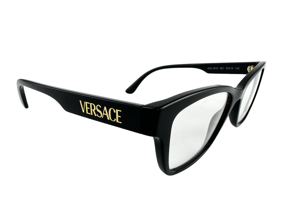 Versace NEW Black Pillow Womens Fashion Frames 55-18-145 Eyeglasses VE3316