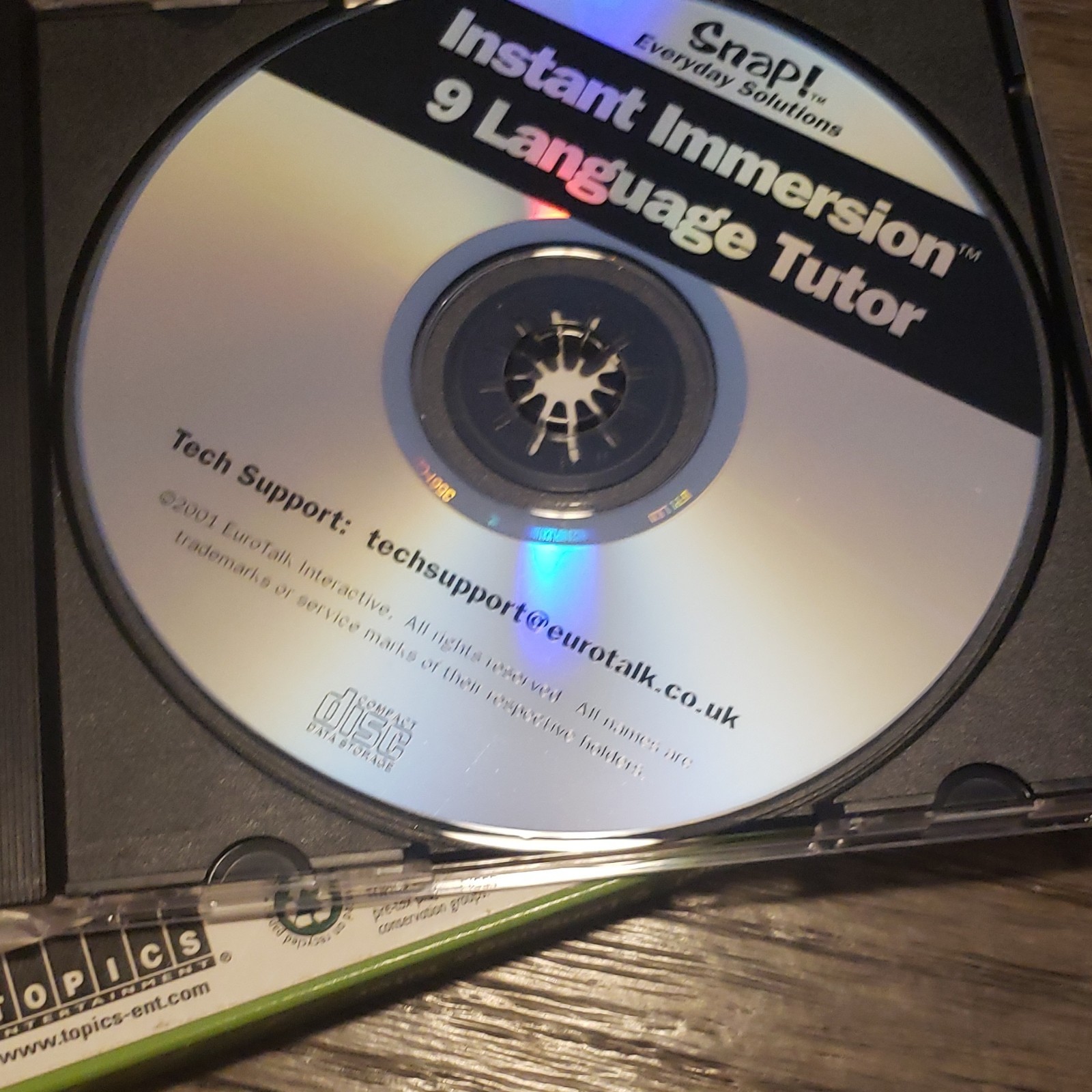 TOPICS Entertainment Snap! 9 Language Tutor CD for Windows Spanish French German