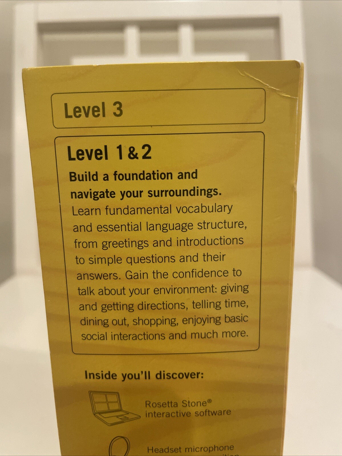 Brand New Rosetta Stone Espanol (Spain) Level 1&2 Software PC/Mac CD ROM Ver 3