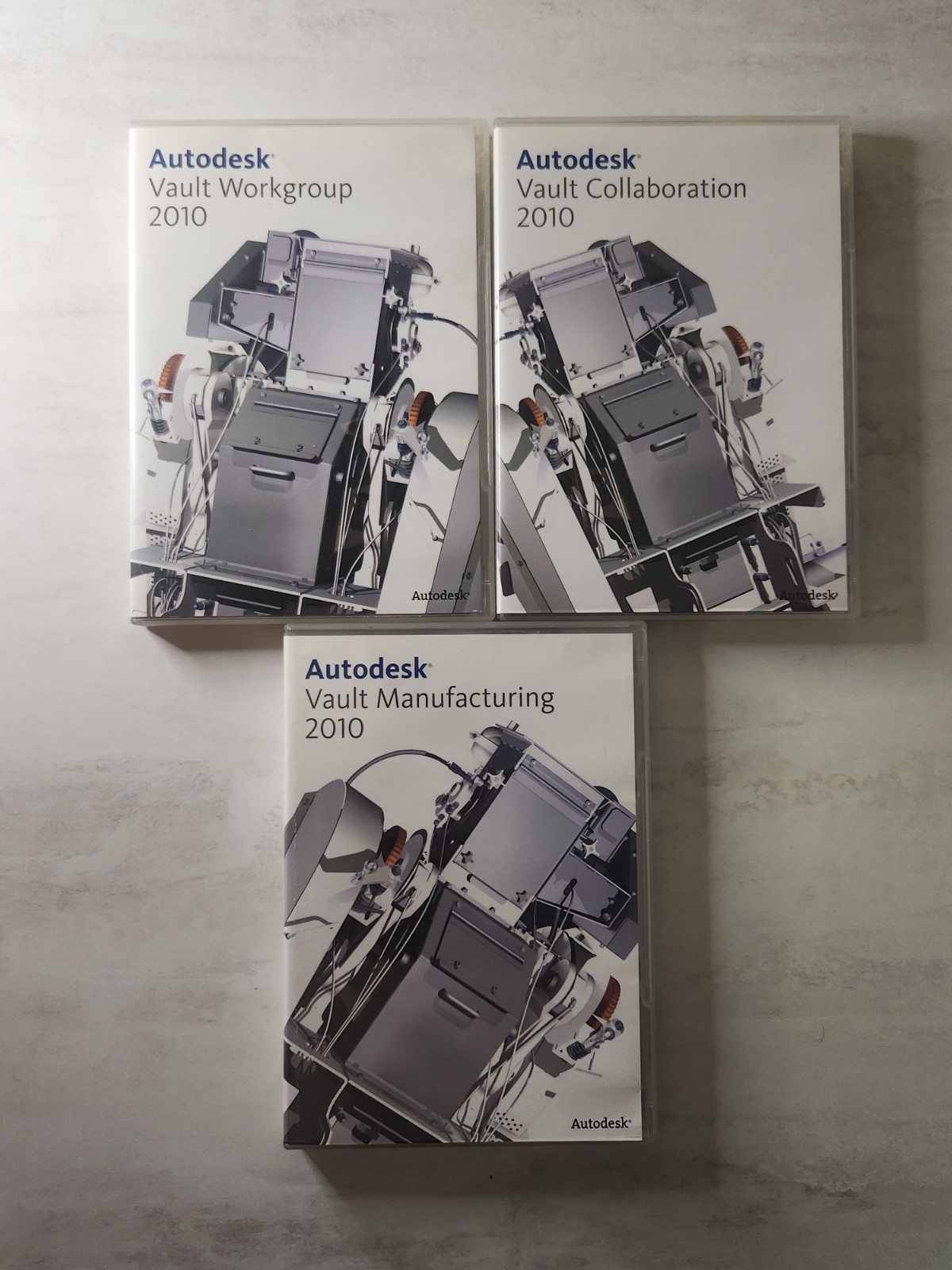 Vintage Autodesk Vault Workgroup Collaboration Manufacturing 2010 DVD Serial Key