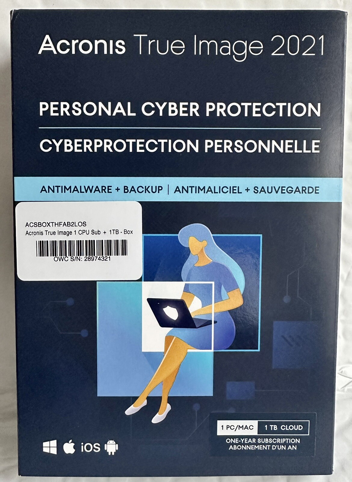 Acronis True Image Premium Protection Subscription 1 Computer + 1 TB Acronis Clo