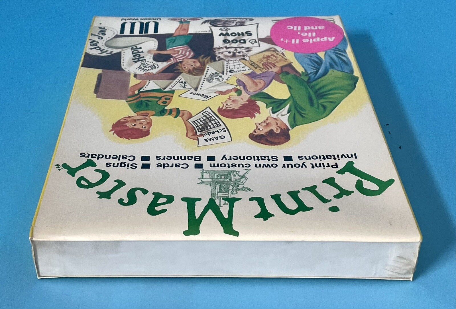 Print Master for Apple II Series — New Factory Sealed — 1985 Unison World