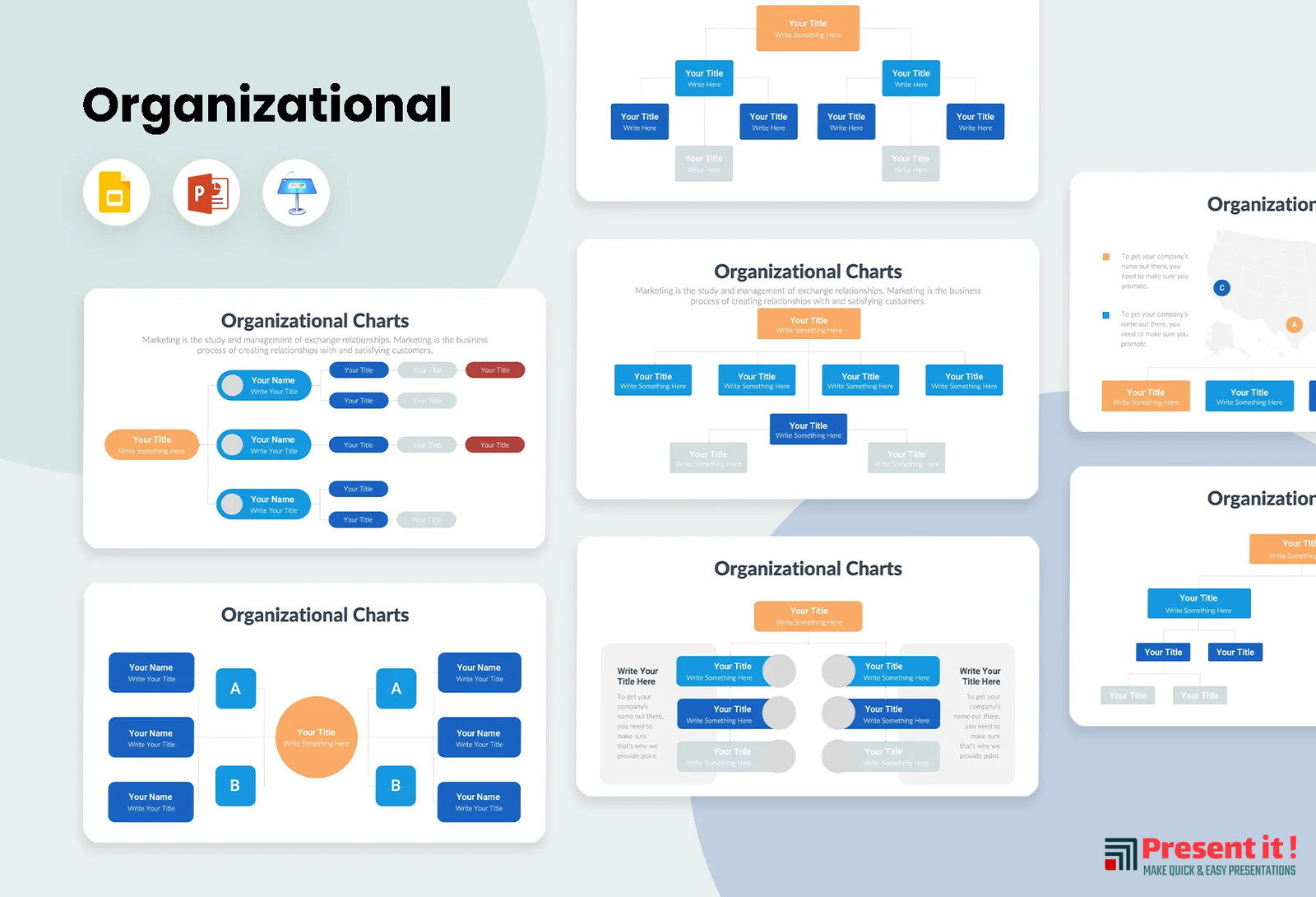 Organizational Charts Infographics Template