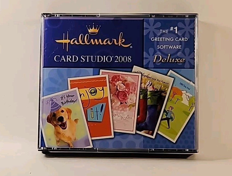 Hallmark Card Studio 2008 Deluxe Greeting Computer Software Windows 5 CD Set