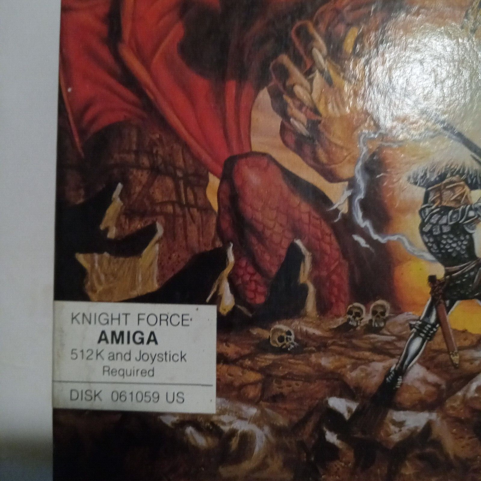 1989 Knight Force Commodore Amiga 512K Disk – Titus RPG Magic