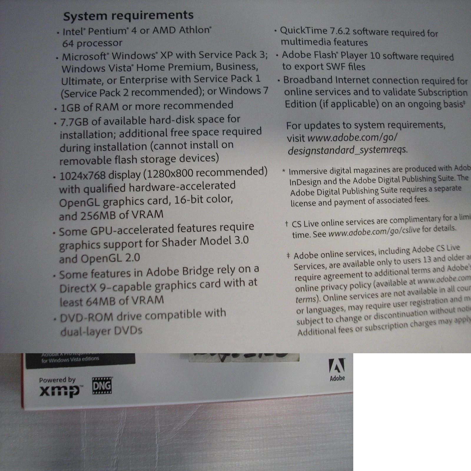 Adobe Creative Suite 5.5 CS5.5 Design Standard For Windows PC Full Version Box