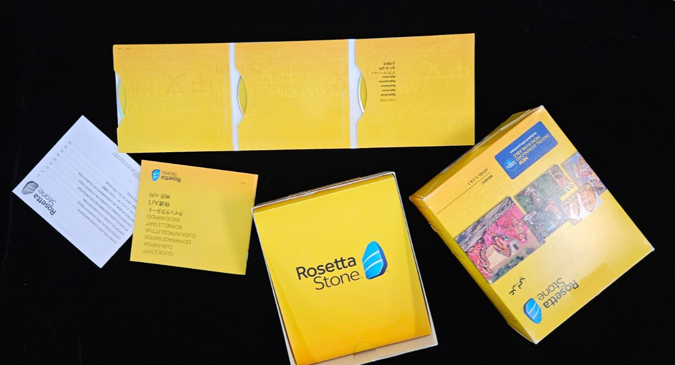 Rosetta Stone Arabic, Level 1, 2 & 3, Version 4, No headphones