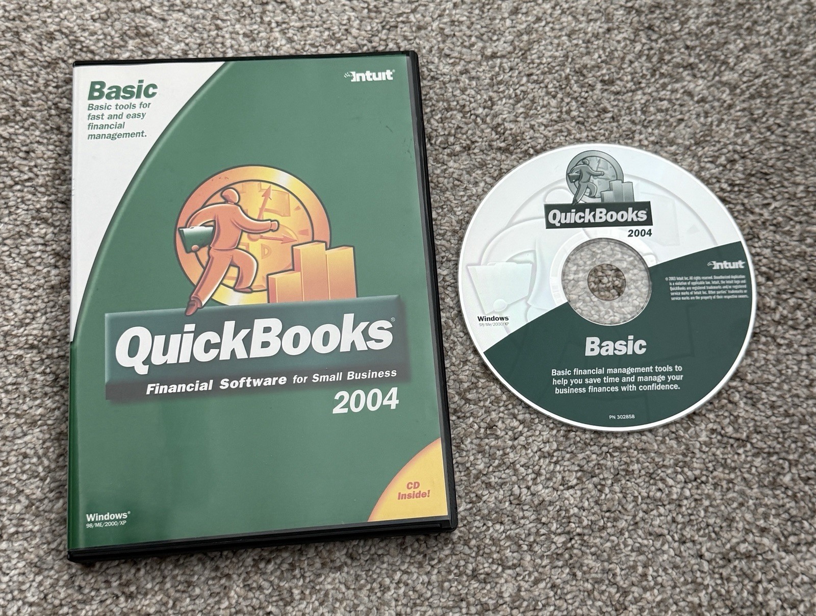 Quickbooks Basic 2004 Financial Software For Small Business w Product Serial Key