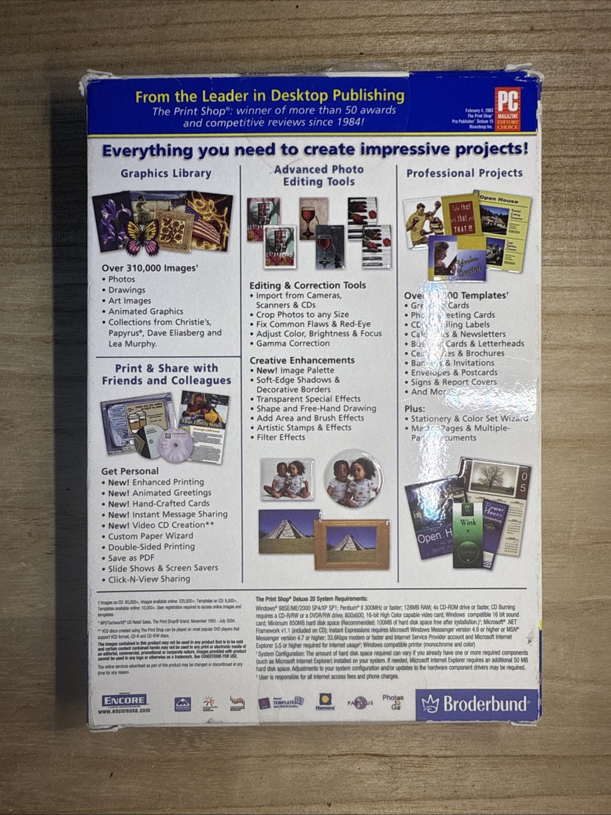 Broderbund – The Printshop Deluxe Suite Version 20- Windows PC NEW