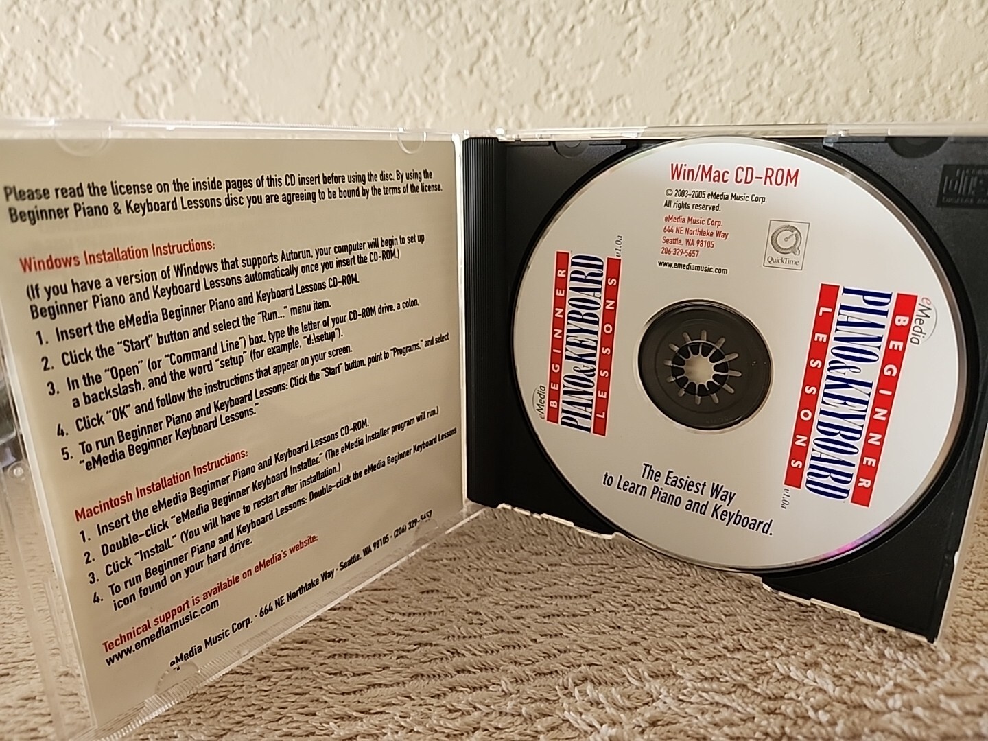 eMedia Music Corporation Beginner Piano and Keyboard Lessons for PC, Mac