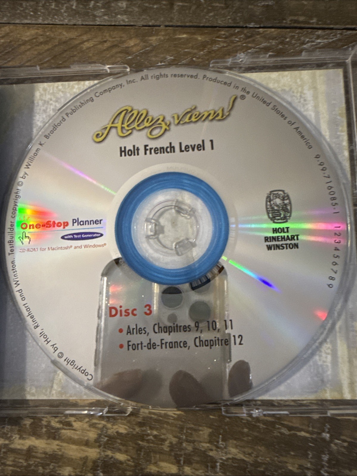 One Stop Planner Holt French Level 1 PC Software