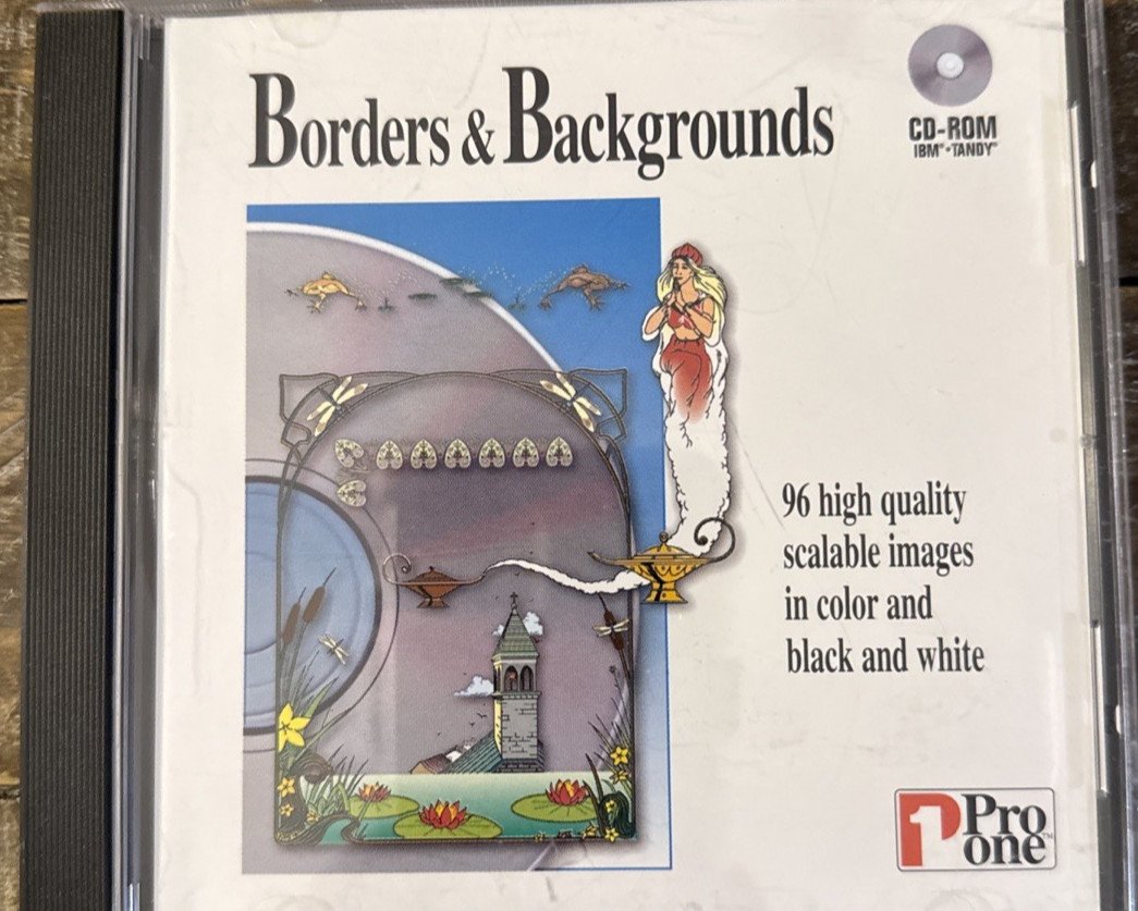 Pro One Borders And Backgrounds Clip Art PC Cd Rom