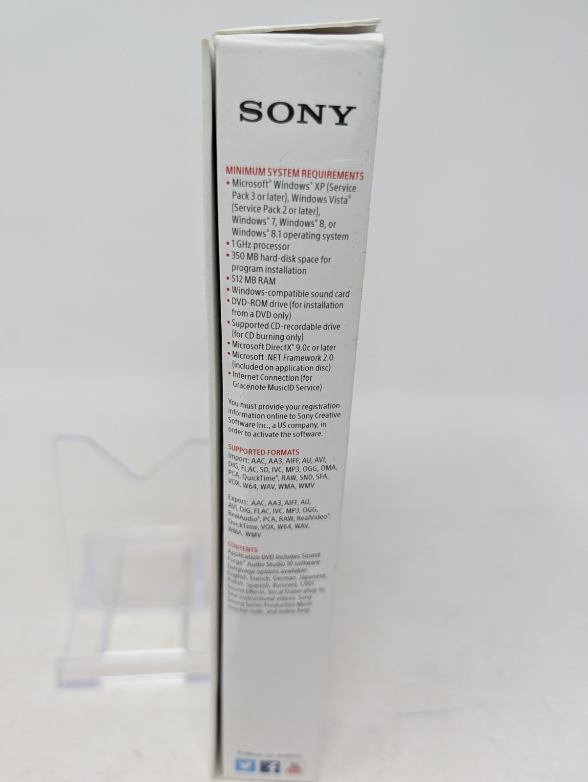 SONY Sound Forge AUDIO STUDIO Version 10 – Windows 10+, DVD Software