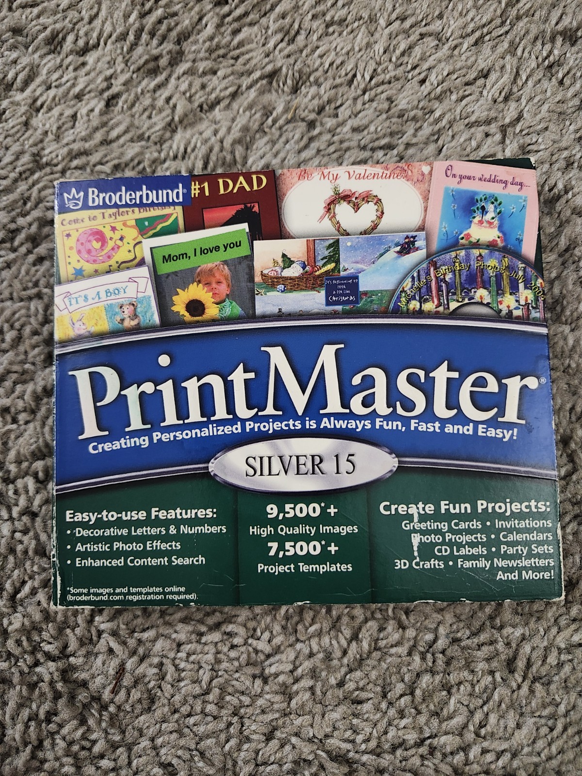 Broderbund PrintMaster 15 Silver (CD, 2004)