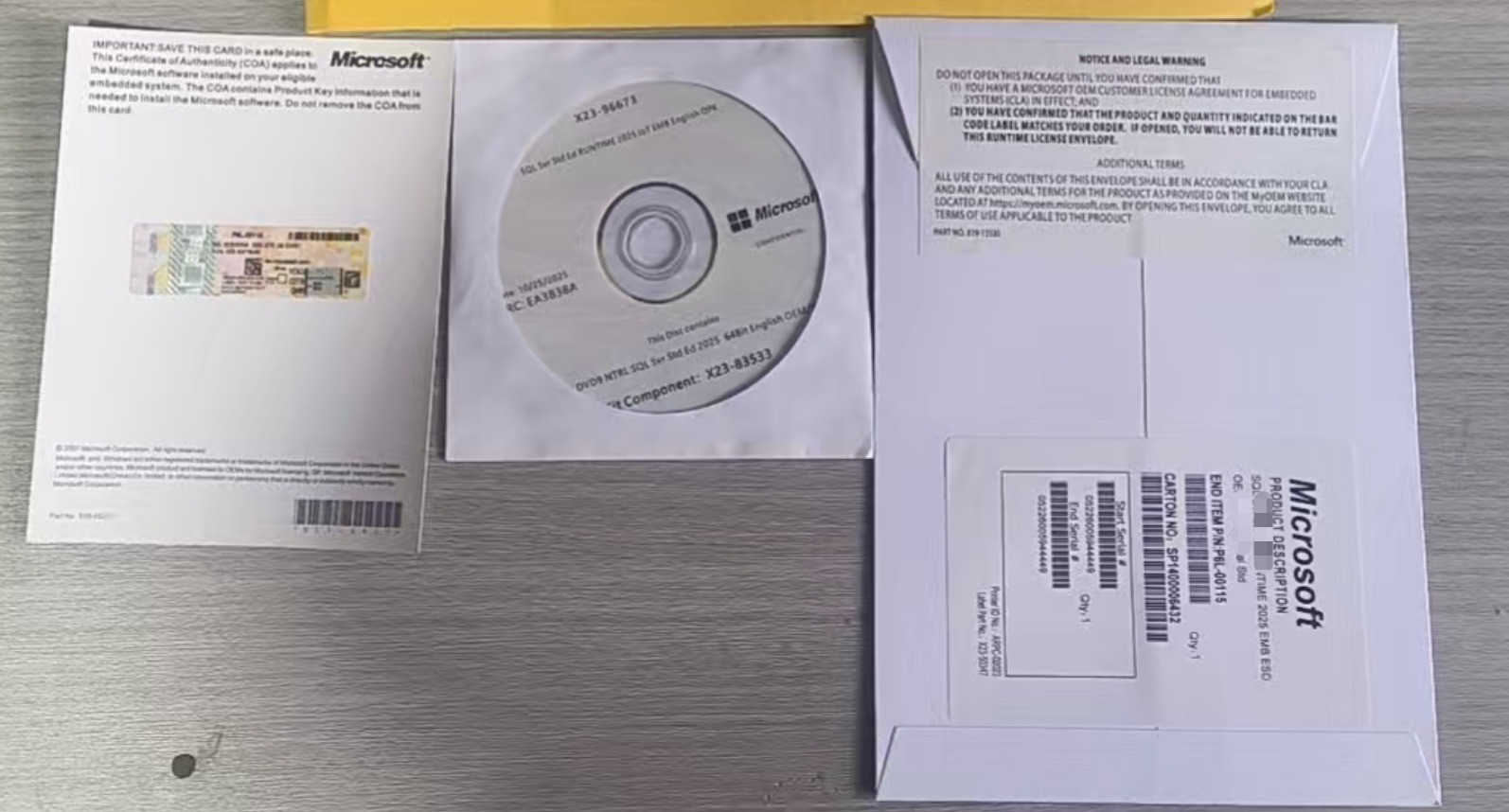 Microsoft SQL Server 2025 ENTERPRISE 48 Core Unlimited User CALs CoA GENUINE