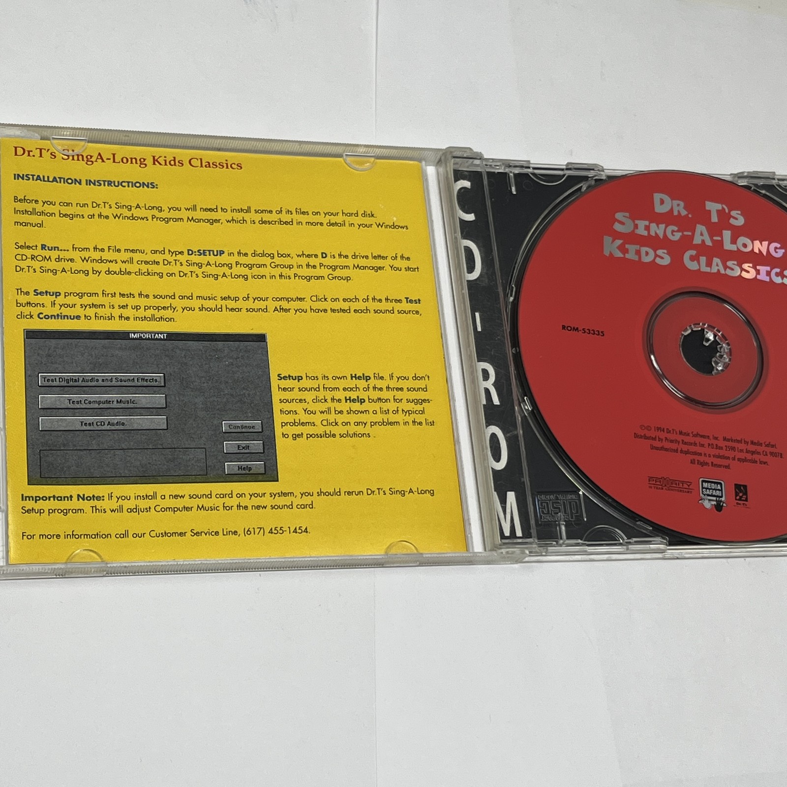 Dr. T’s Sing-A-Long Kids Classics CD-ROM Windows 3.1 95 Education Music