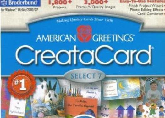 Creatacard 7 Select PC CD design print crafts greeting cards calendars projects!