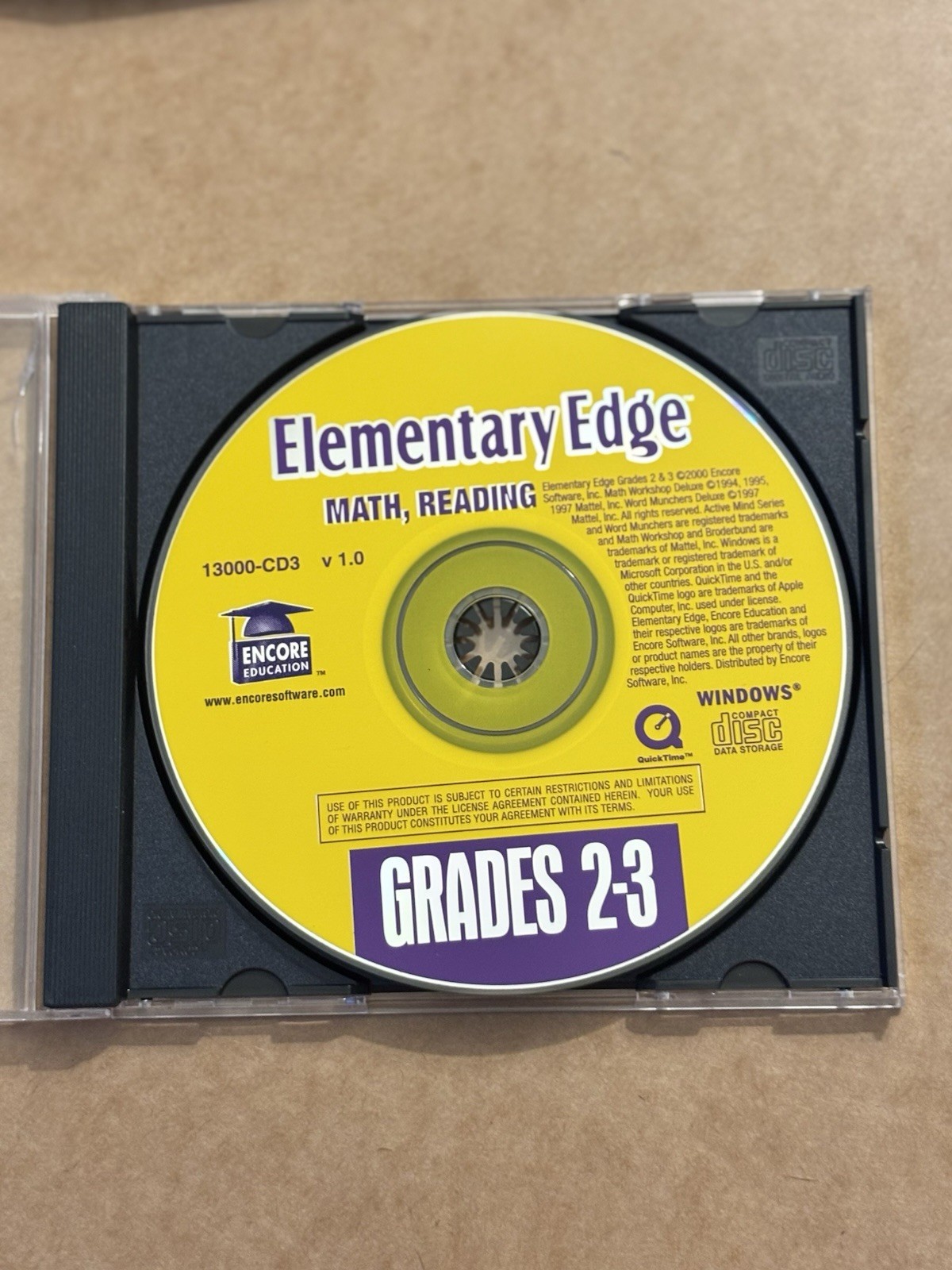 Encore Education Elementary Edge Math & Reading Grades 2-3 v1.0 CD Windows