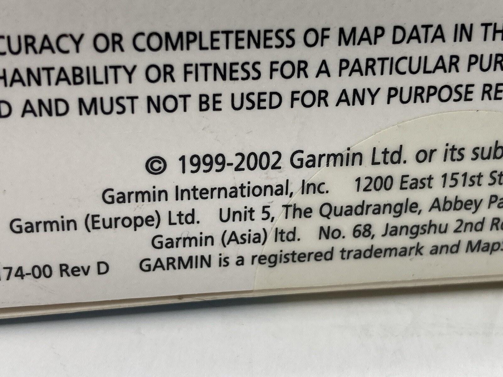 VINTAGE GARMIN MAP SOURCE UNITED STATES Roads & Recreation CD – ROM 2002