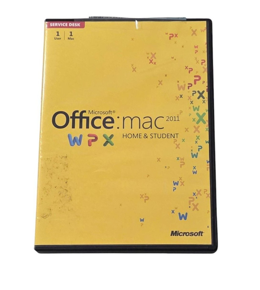 Microsoft Office For Mac 2011 Home And Student DVD 1 User 1 Mac WPX Suite