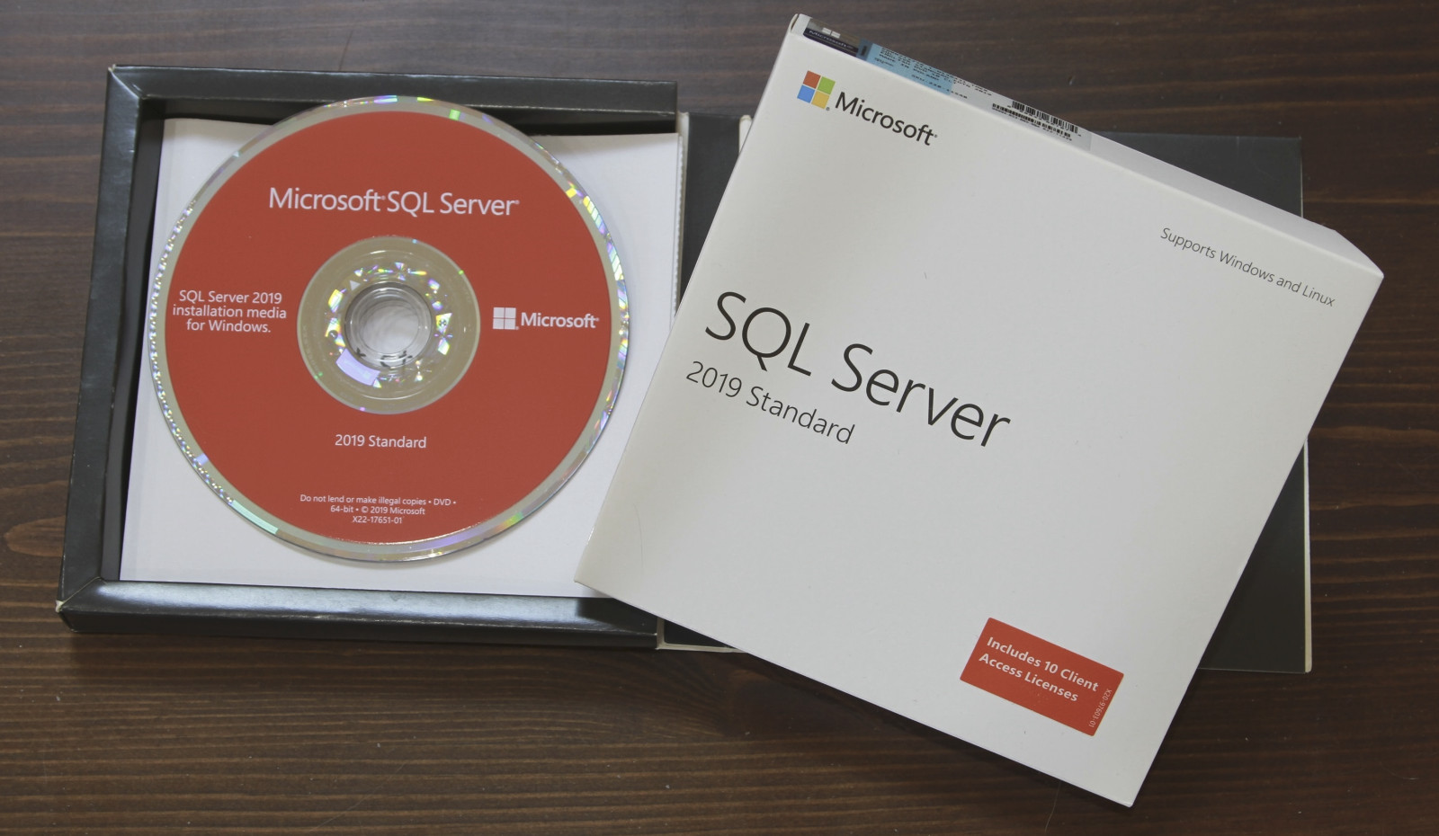SQL Server 2019 Standard Edition, Retail BOX COA Holographic DVD Genuine