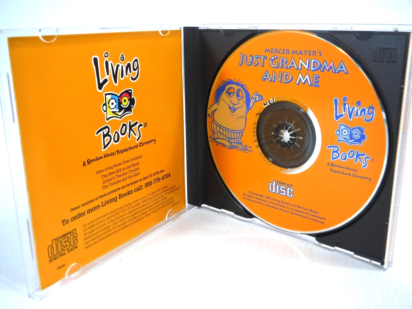 Living Books Mercer Mayer’s Just Grandma and Me PC Windows 95/Mac CD-ROM