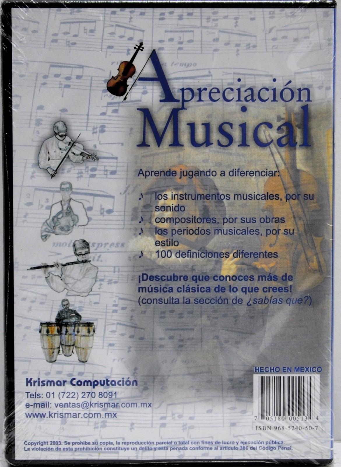 NEW Apreciacion Musical – CD-ROM – 2003 – Spanish – Mexico