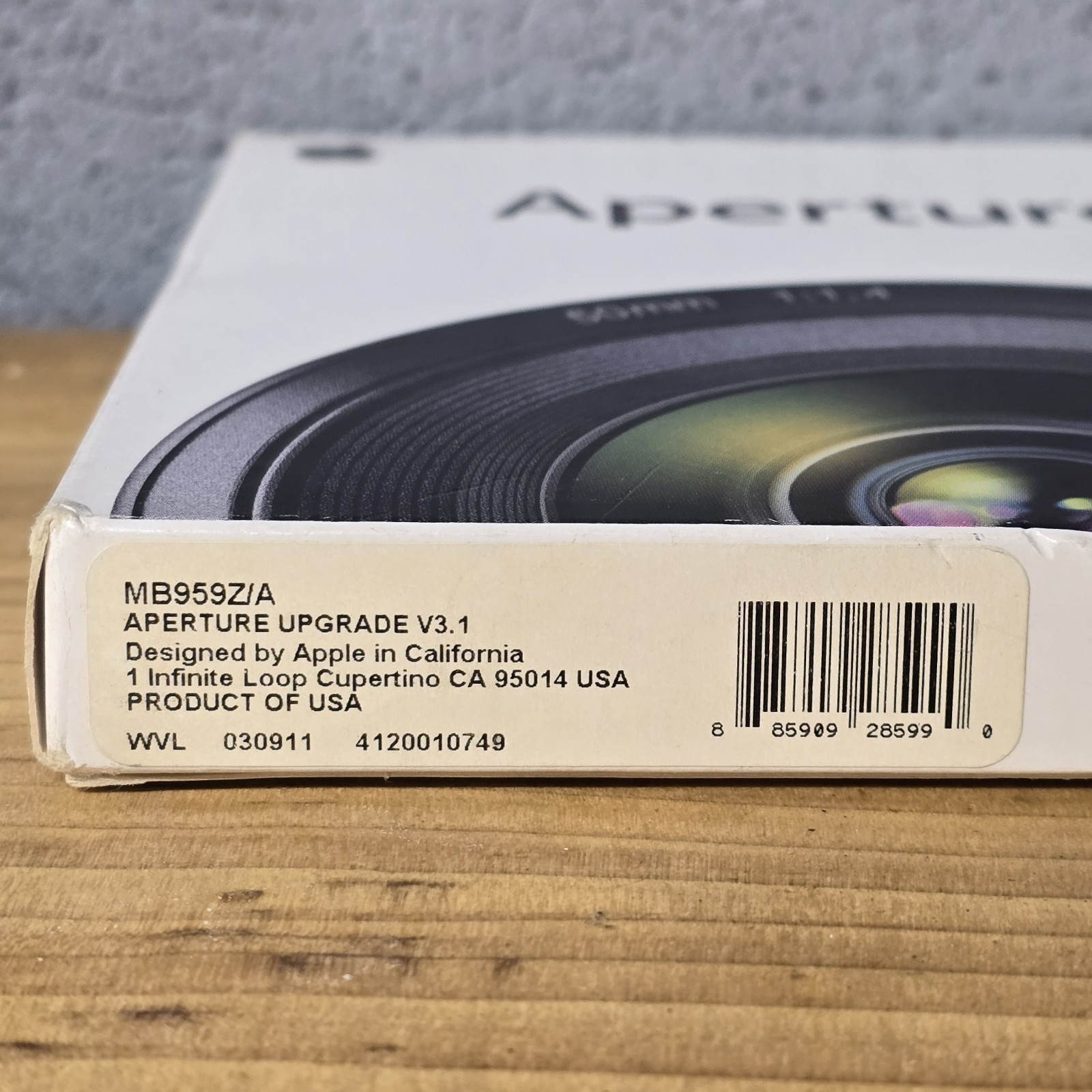 Apple Aperture 3 – Upgrade – MB959Z/A – V3.1 – Software Iphoto