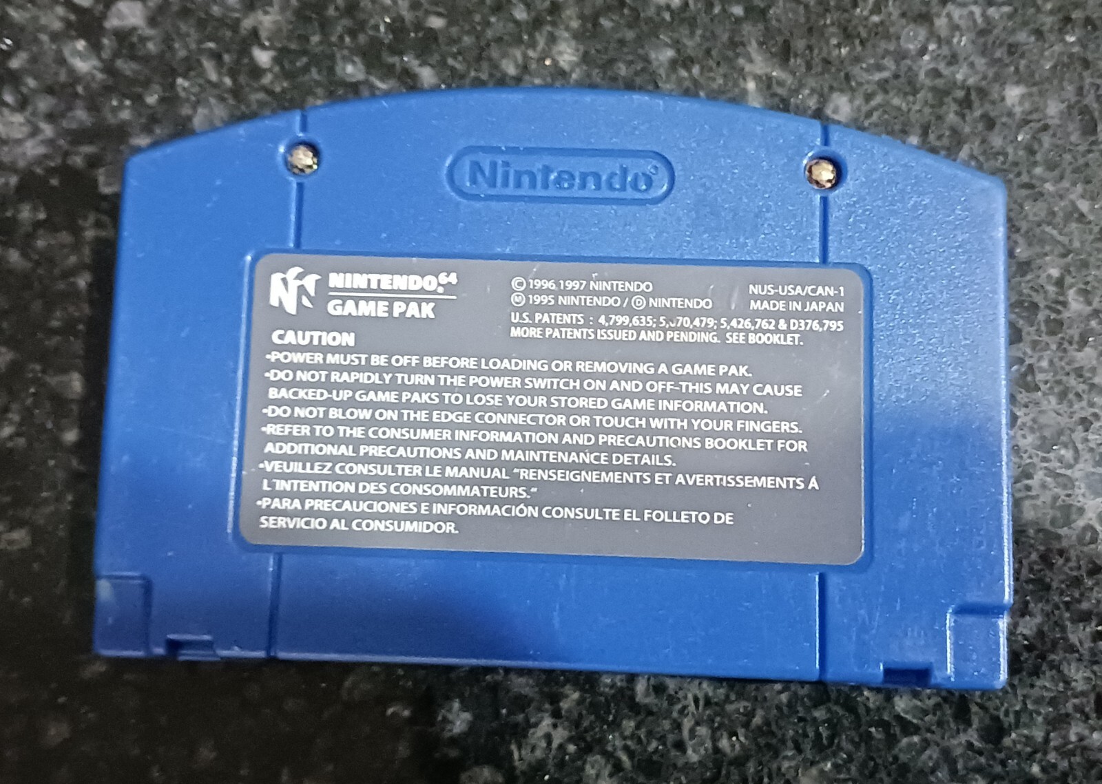 Tony Hawk’s Pro Skater Nintendo 64, N64, 1999 Game Cartridge