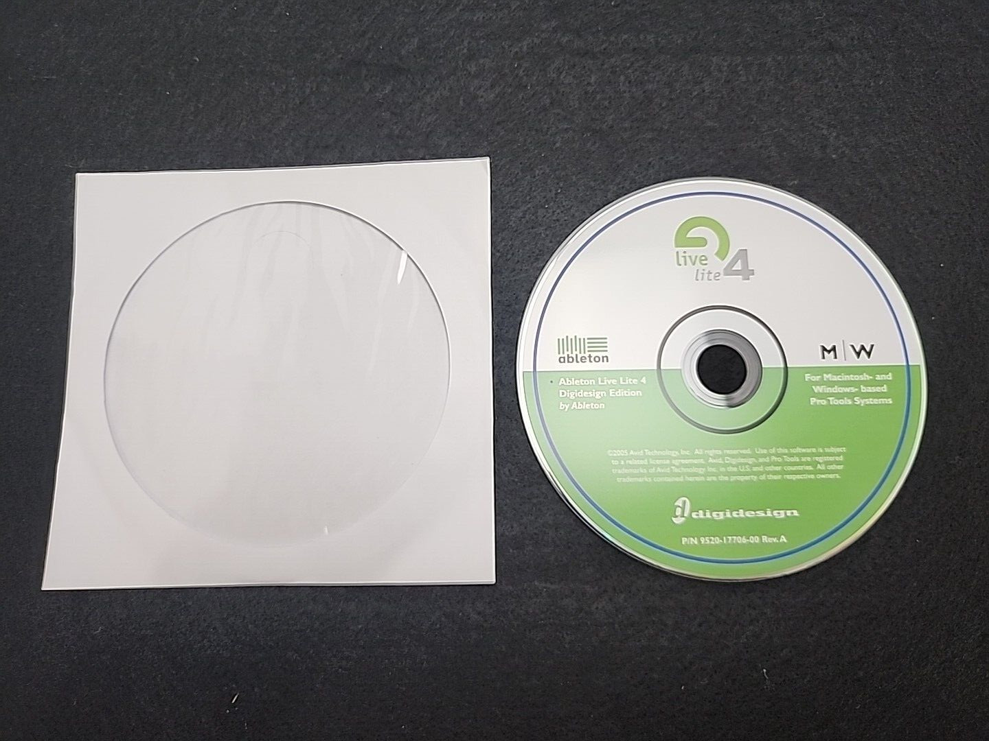 Digidesign ableton live lite 4 MAC & WIN. CD — Disc Only