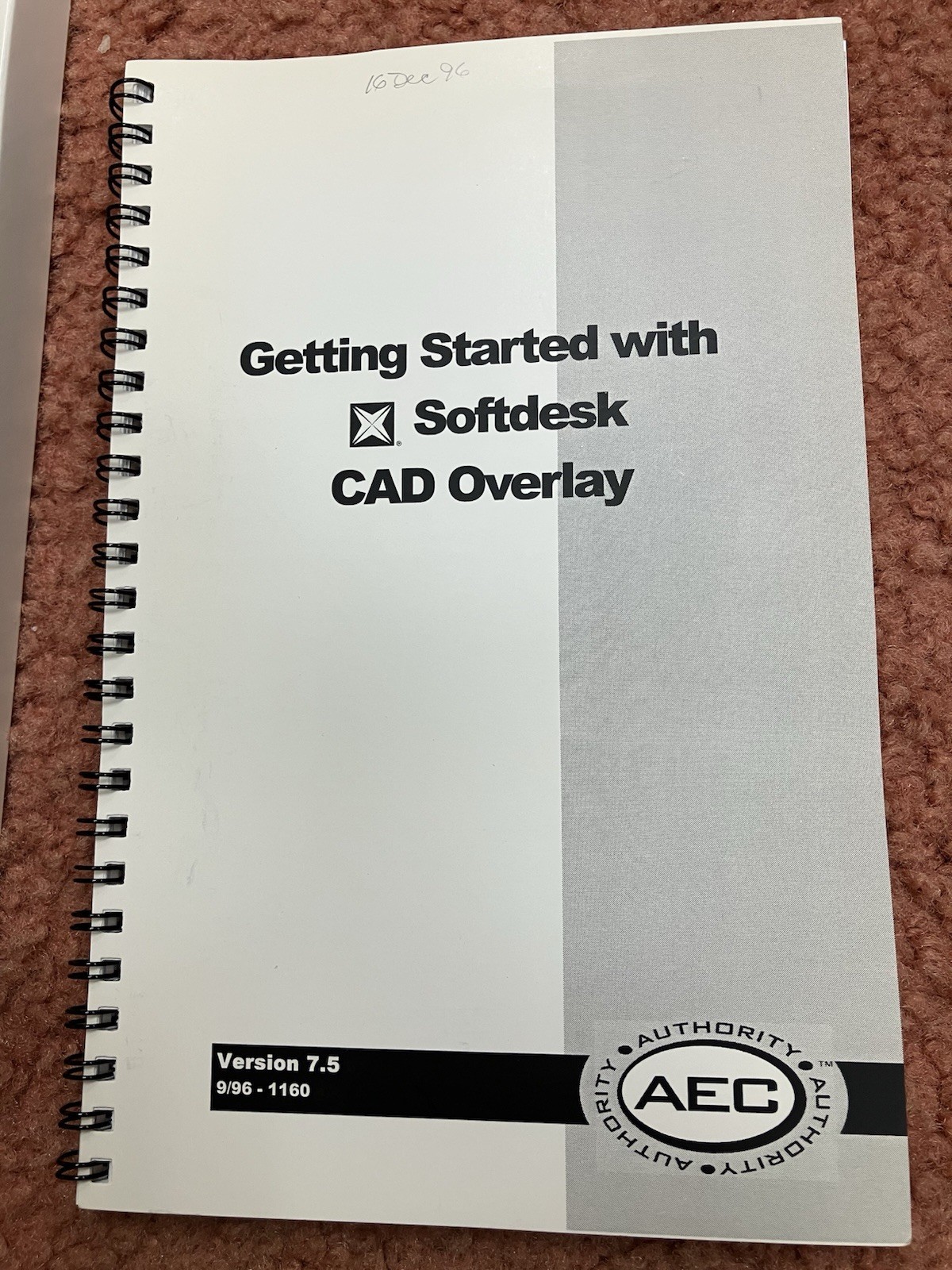 AUTODESK SOFTDESK R 7.5 CAD OVERLAY FOR AUTOCAD R13 C4 AND UP / DISK + GUIDE