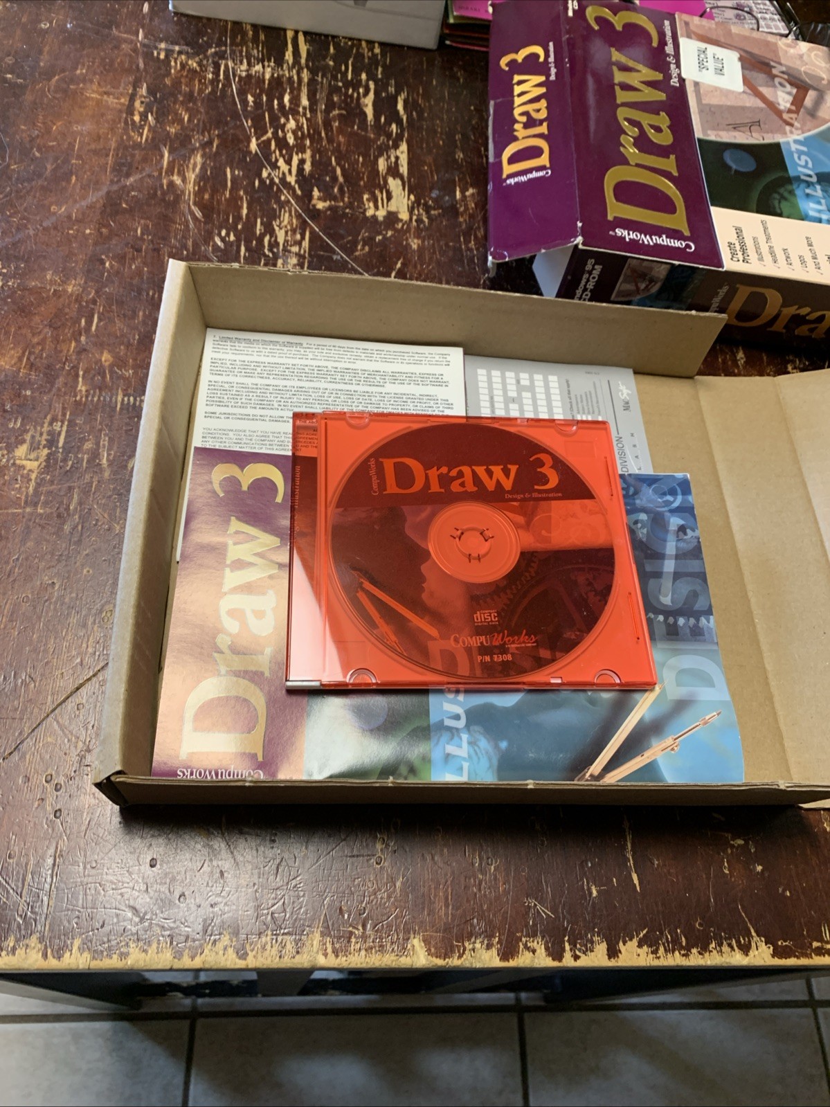 Draw 3 Compu Works – Design & Illustration CD-Rom Disc for Windows PC