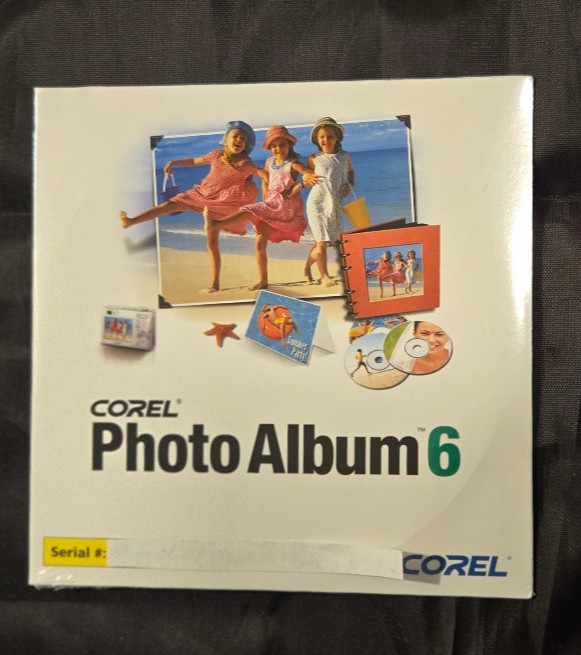 Corel Photo Album 6 Compact Disc Standard Edition For Windows XP or 2000- SEALED