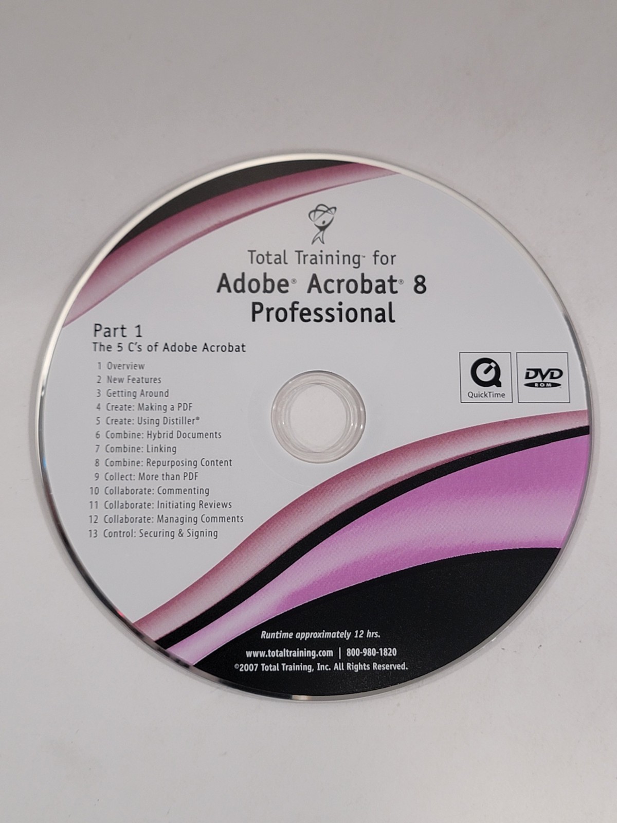 Adobe Training Loose DVDs – Acrobat 8 Professional, Dreamweaver CS3, Flash CS3