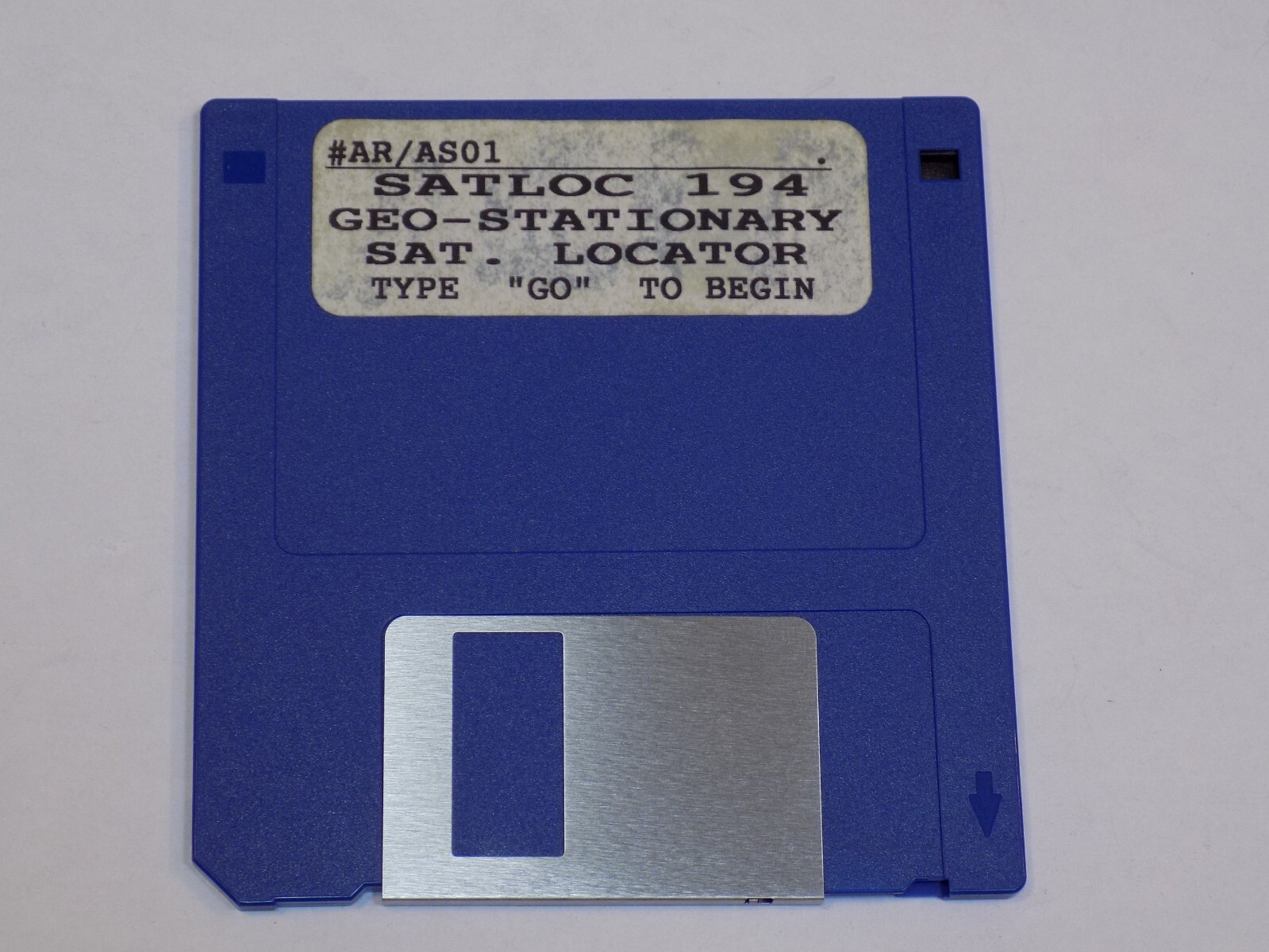 Satloc 194 AR AS01 3.5″ Disk Windows PC MS Computer Geo Stationary Sat Locator