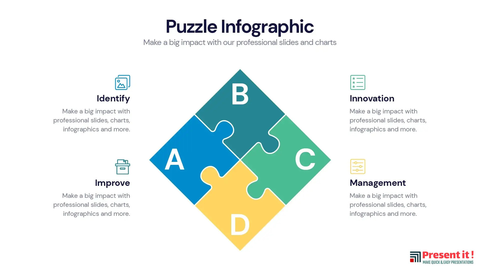 Puzzle Infographic Templates & Slides