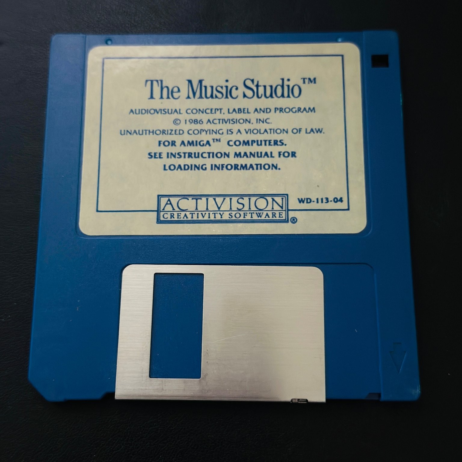 Activision The Music Studio Amiga 3.5″ Floppy Disk Software