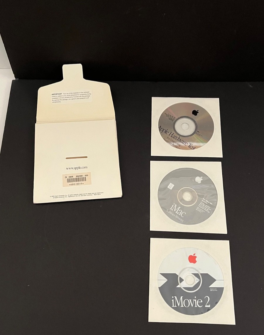 Vintage 2000 Apple iMac DV models Media CD 600-8319 Disc Computer Collectible
