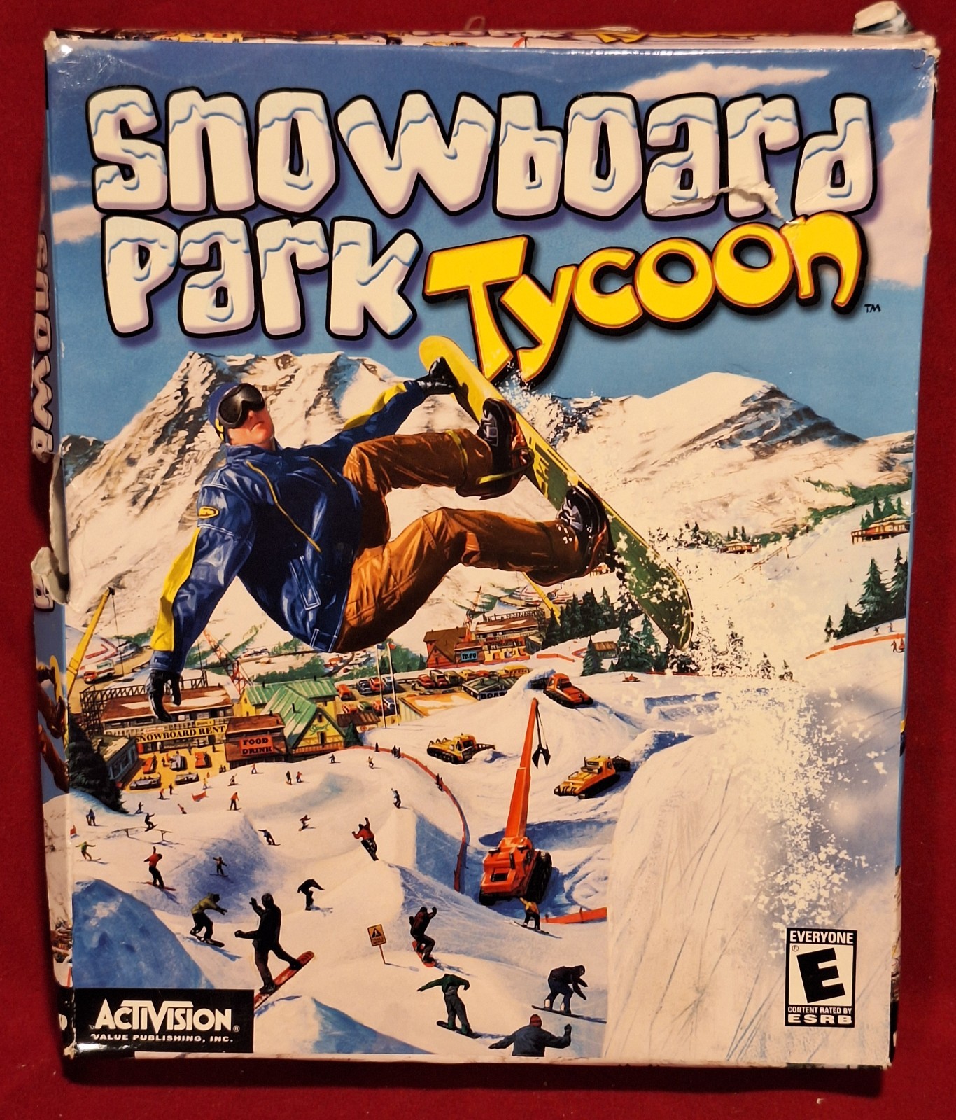 RARE! Snowboard Park Tycoon Big Box PC CD-ROM Activision Complete