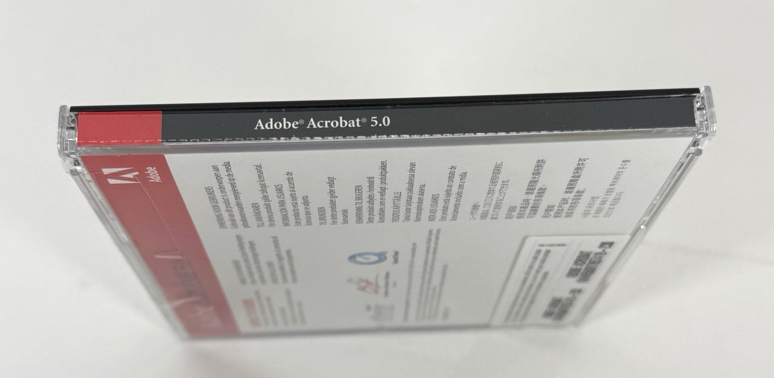 Adobe Acrobat 5.0 for Windows (New – Sealed) with Booklet