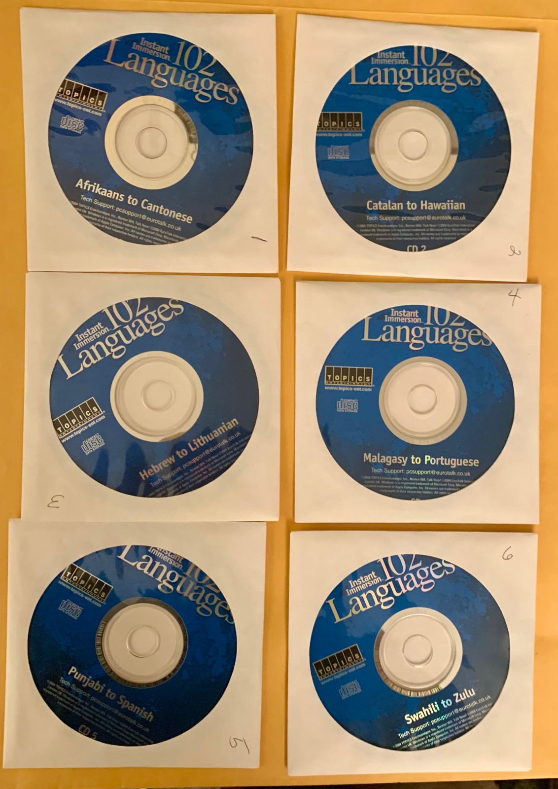 Topics Entertainment Instant Immersion 102 Languages (CD) PC, Mac NEW Open Box
