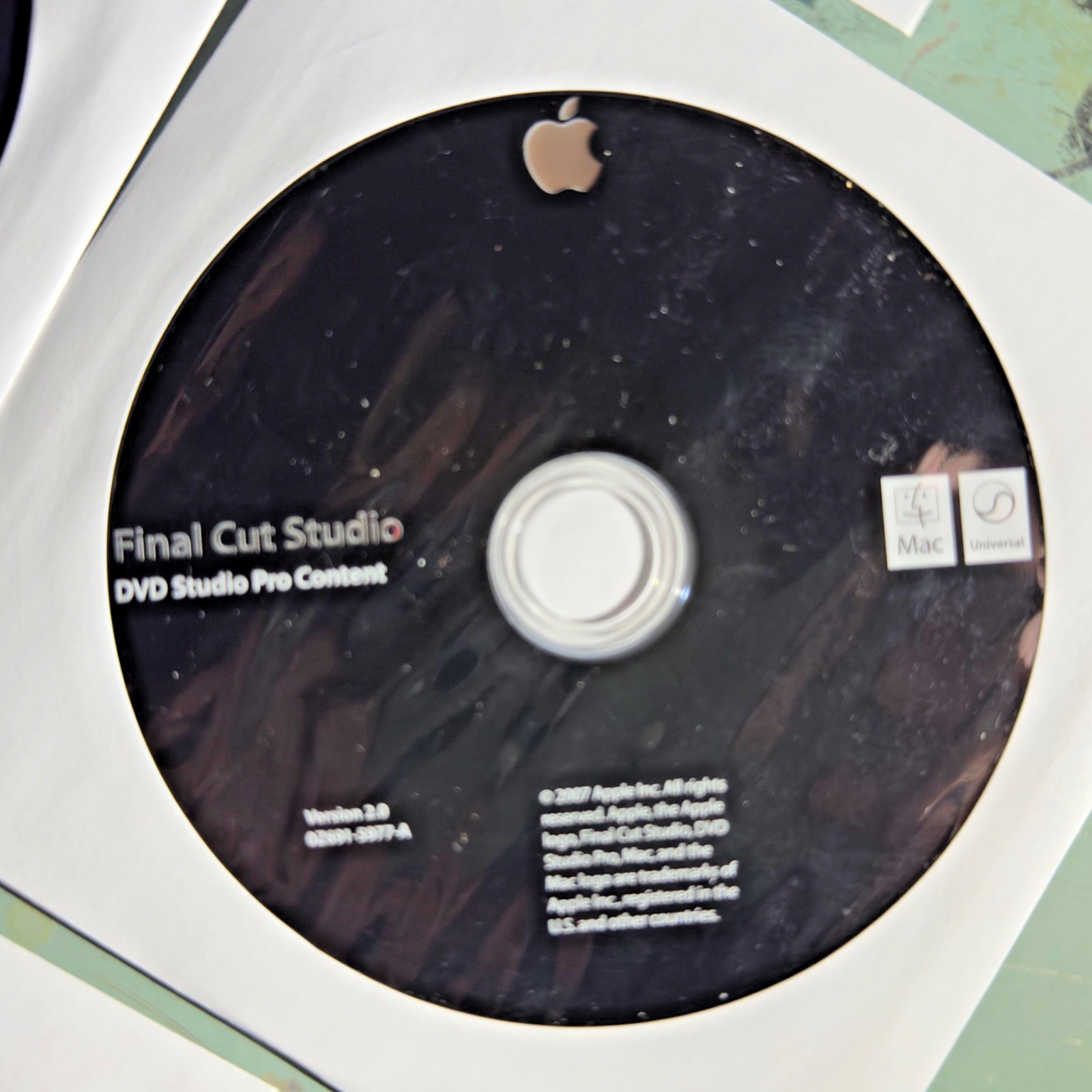 Apple Final Cut HD Studio Upgrade (Studio 3 Upgrade) MB643Z/A FCP Motion DVD SP