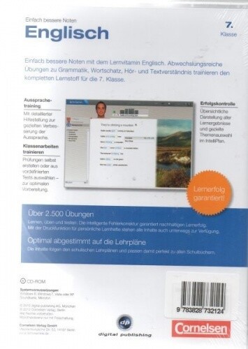 Cornelsen – Learning Vitamin English 7th Class – Simply Better Grades – PC Software