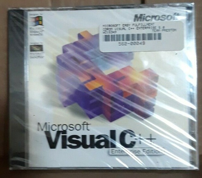 Microsoft Visual C++ Enterprise 5.0 – US Edition Sealed As Shown