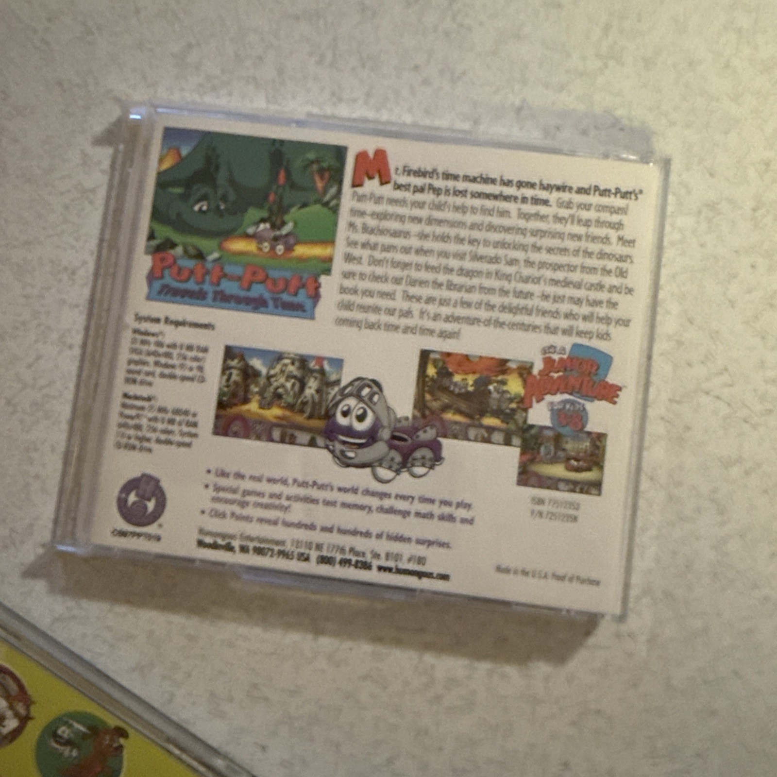 Putt-Putt Travels Freddi Hogfish + Haunted + Land Before + Arcade 5 Cd Rom Lot